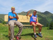 73 Alle nostre spalle a dx  i frequentati monti Arete e Valegino